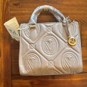 Valentino Orlandi Quilted Handbag in Beige